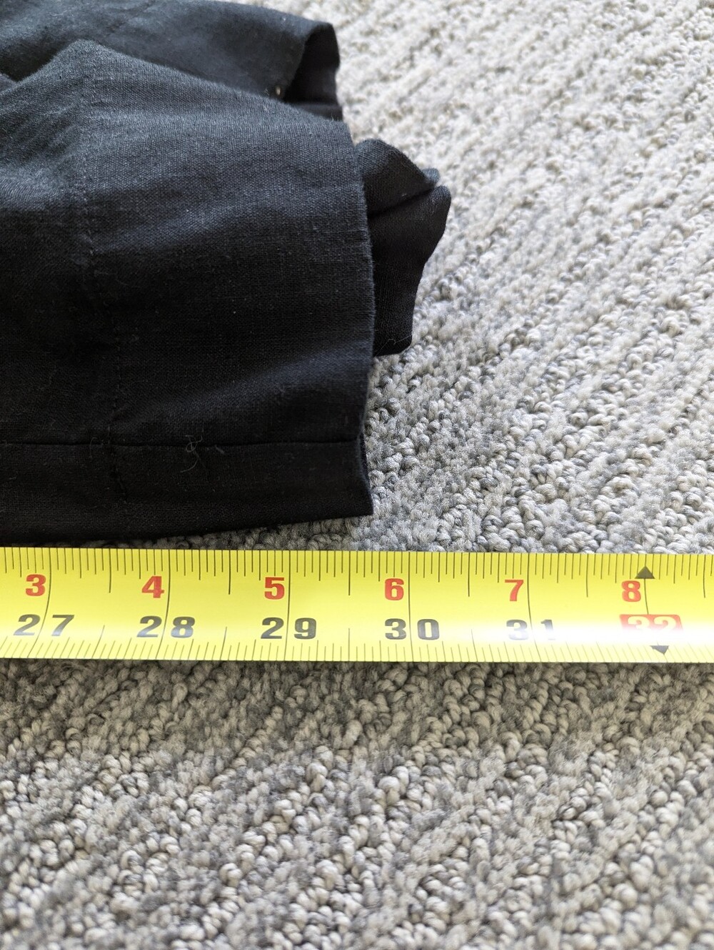 Aerie High-Waisted Wide-Leg Linen-Blend Pants Black Breathable Vacation Beach - Picture 6 of 8